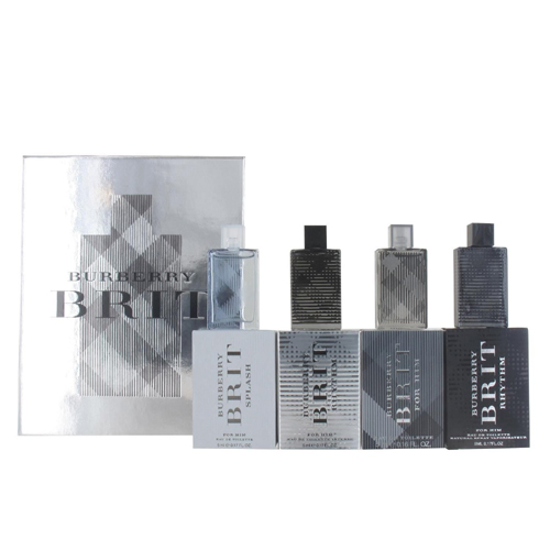 Burberry Brit For Men Gift Set EdT 4x5ml: Brit Splash+Brit Rhythm+Brit Rhythm Intense+Brit