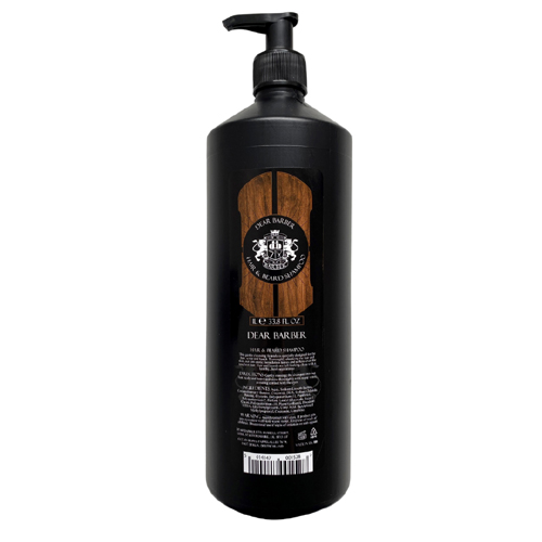 Dear Barber Beard & Hair Shampoo With Pump 1000ml