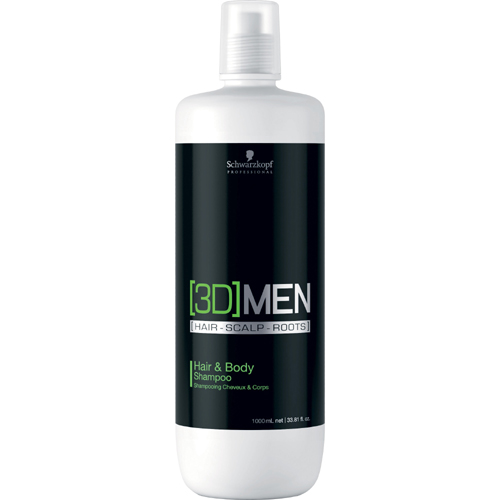 Schwarzkopf 3D Men Hair & Body Shampoo 1000ml